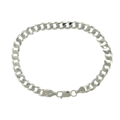 New 925 Silver 8.5" Curb Bracelet