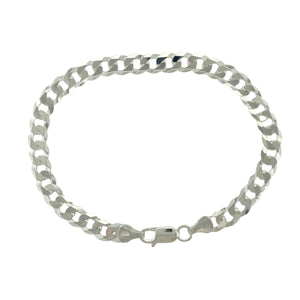 New 925 Silver 8.5" Curb Bracelet