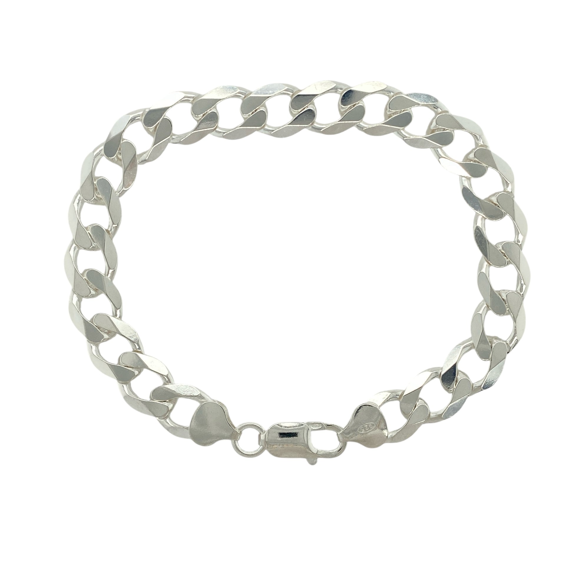 New 925 Silver 8.5" Curb Bracelet