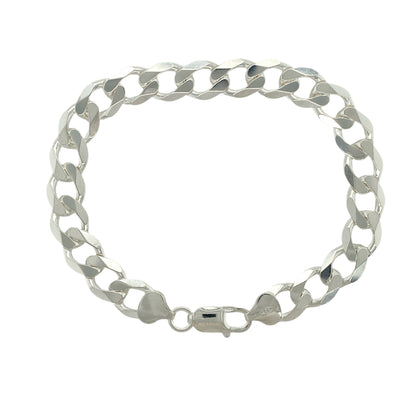 New 925 Silver 8.5" Curb Bracelet