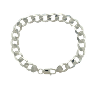 New 925 Silver 8.5" Curb Bracelet