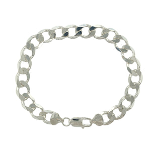 New 925 Silver 8.75" Curb Bracelet