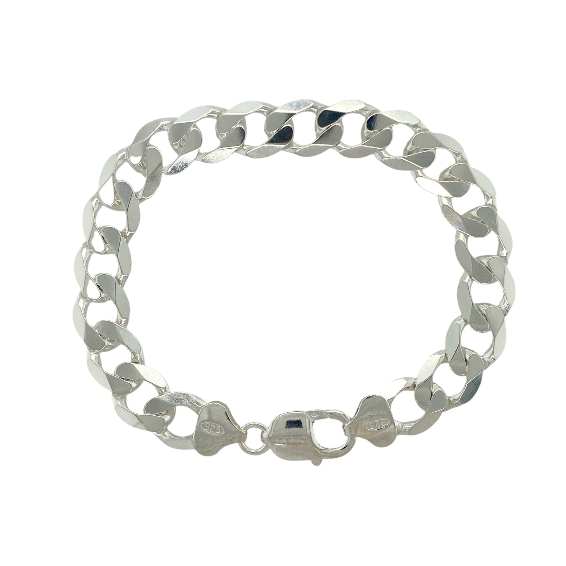 New 925 Silver 8.75" Curb Bracelet