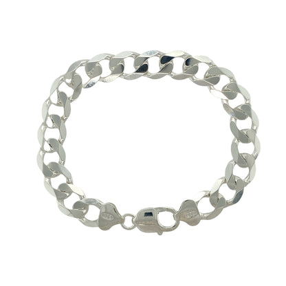 New 925 Silver 8.75" Curb Bracelet