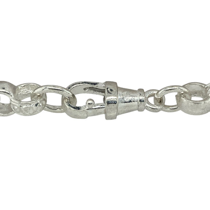 Bring detailed craftsmanship and classic style to your jewellery collection with this new 925 silver 7.5" patterned engraved belcher bracelet—a timeless piece with subtle texture and elegant shine.

Design: Featuring a 6mm wide belcher link design, each link is detailed with fine engraving for added depth and visual interest.
Material: Made from solid 925 sterling silver, the polished and engraved finish combines shine with intricate patterning for a refined look.
