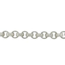 Load image into Gallery viewer, New 925 Silver 9.5&quot; Patterned Engraved Belcher Bracelet
