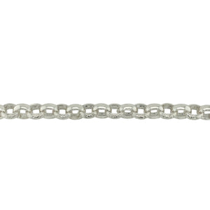 New 925 Silver 24" Patterned Engraved Belcher Chain