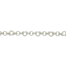 Load image into Gallery viewer, New 925 Silver 22&quot; Patterned Heart Link Chain
