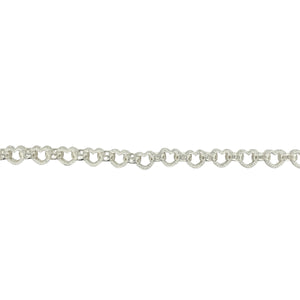 New 925 Silver 26.5" Patterned Heart Link Chain