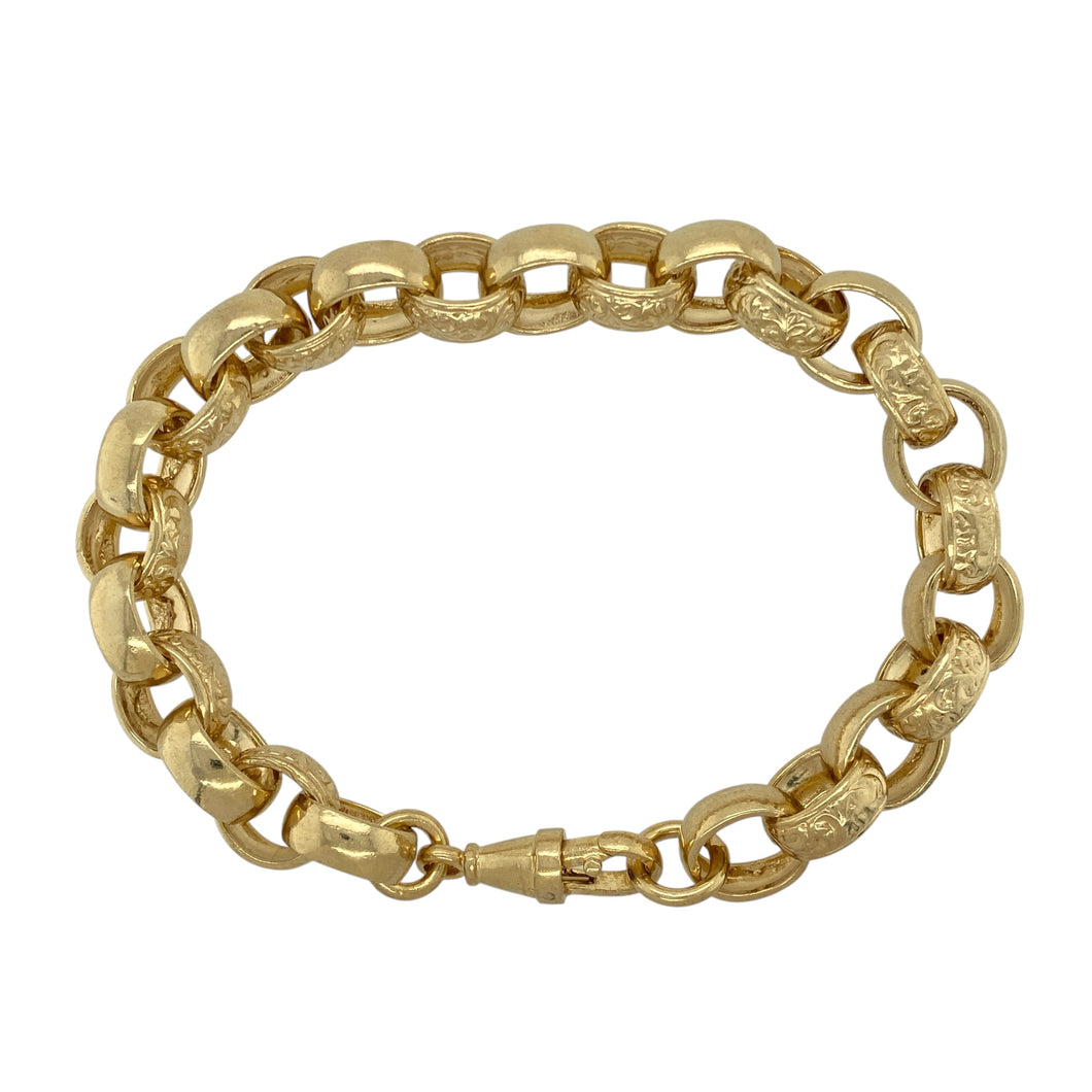 New Solid 925 Silver Heavily 9ct Gold Plated 9.5