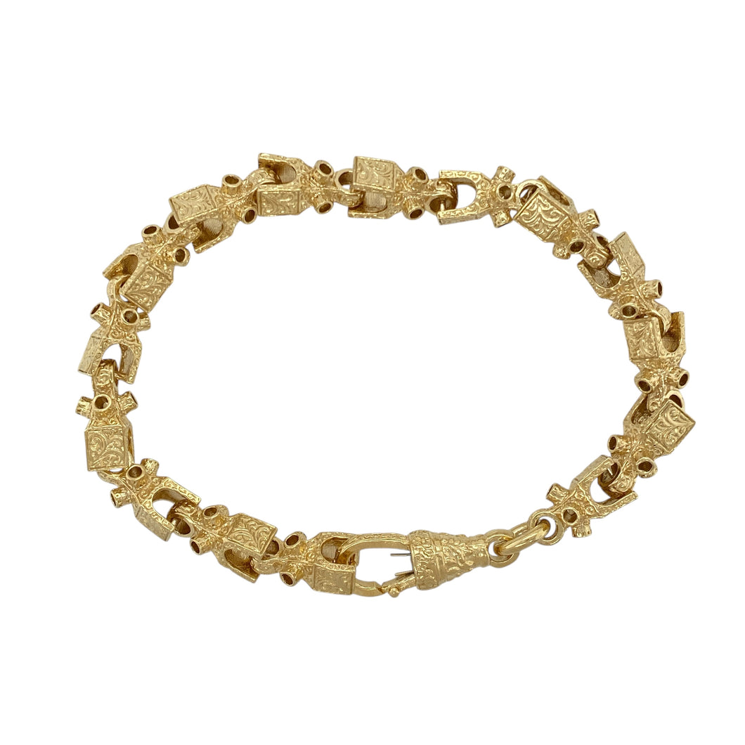 New Solid 925 Silver Heavily 9ct Gold Plated 8.5
