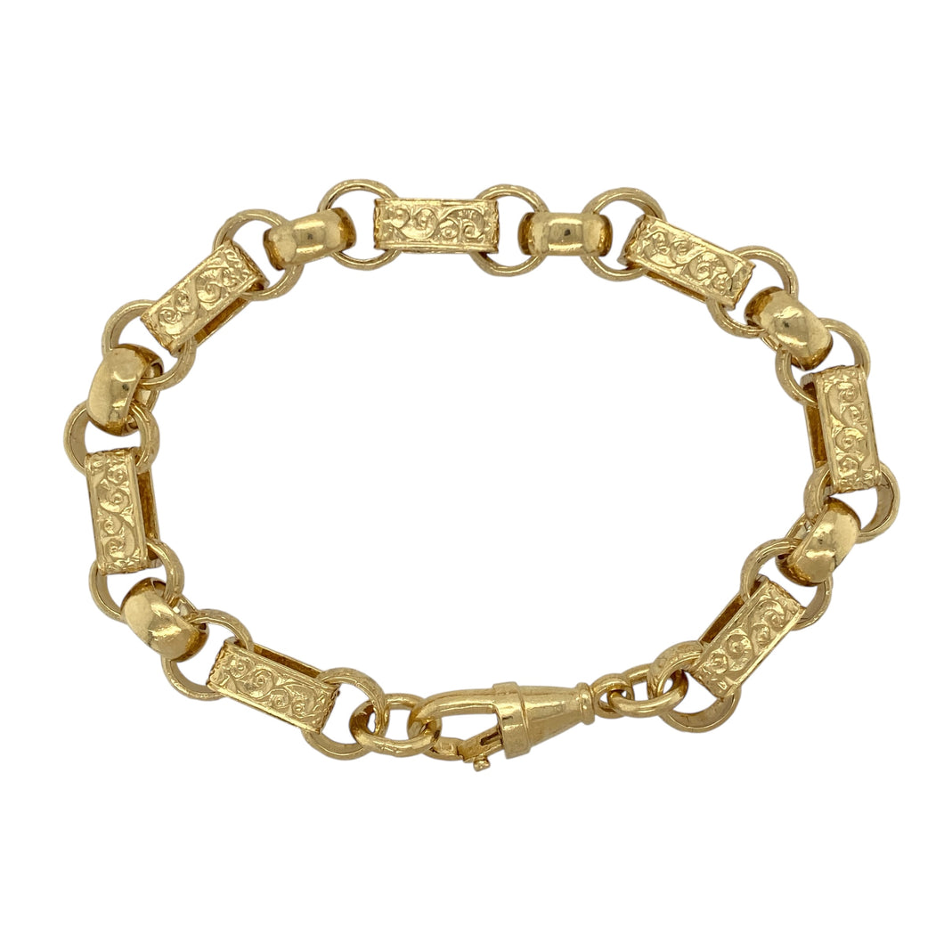 New Solid 925 Silver Heavily 9ct Gold Plated 8.5