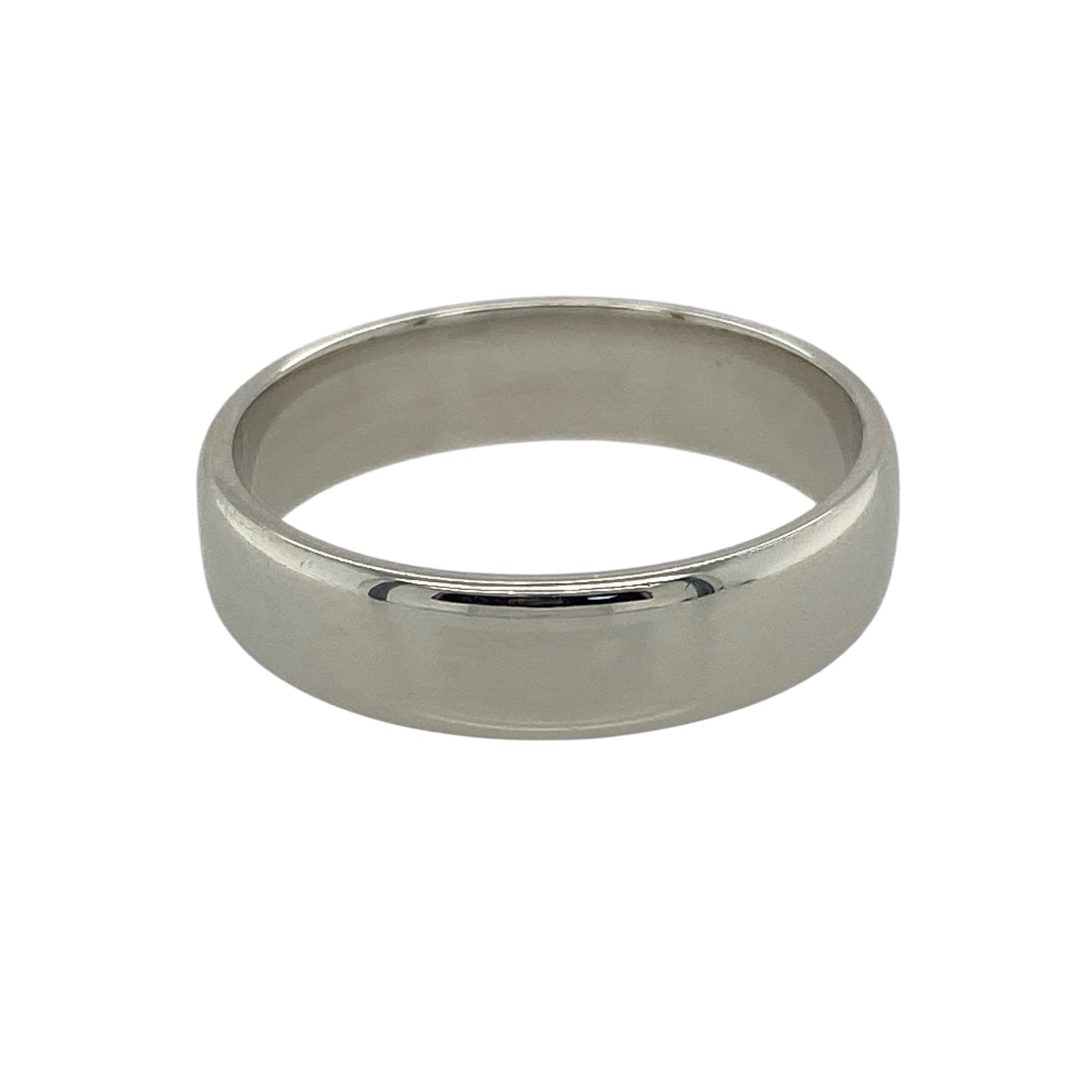 18ct White Gold 5mm Wedding Band Ring