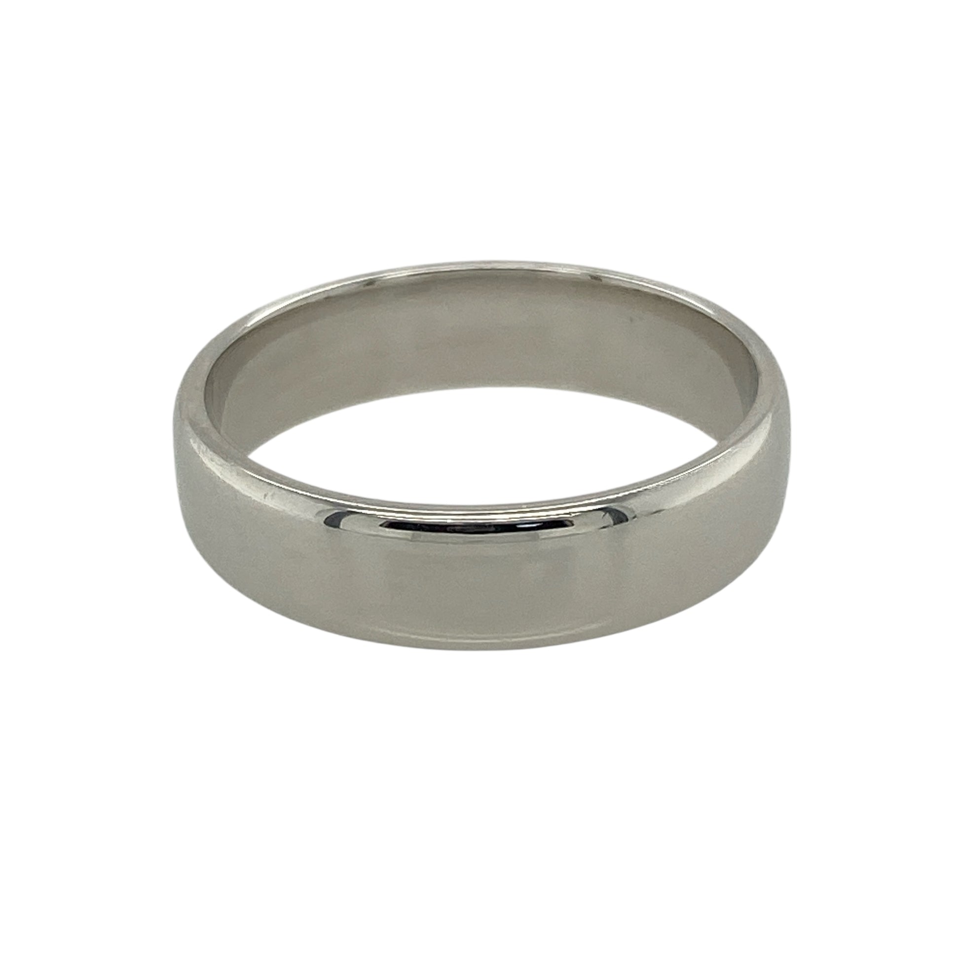 18ct White Gold 5mm Wedding Band Ring