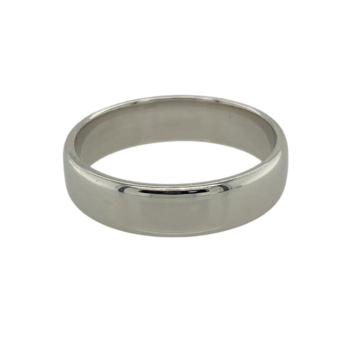 18ct White Gold 5mm Wedding Band Ring