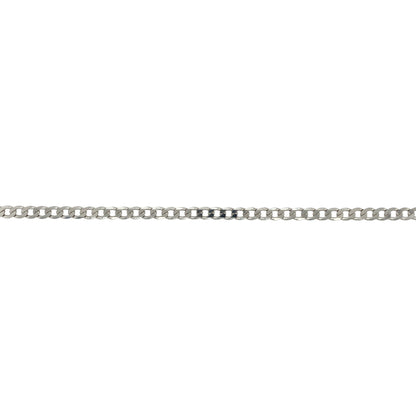 9ct White Gold 24" Curb Chain