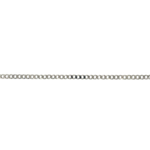 9ct White Gold 24" Curb Chain
