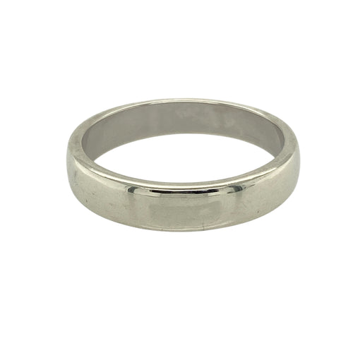 9ct White Gold 4mm Wedding Band Ring
