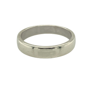 9ct White Gold 4mm Wedding Band Ring