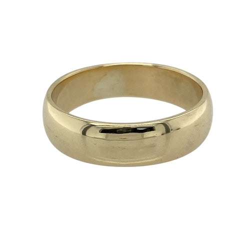 9ct Gold 6mm Wedding Band Ring