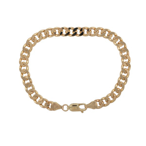 9ct Gold 7.75" Curb Bracelet