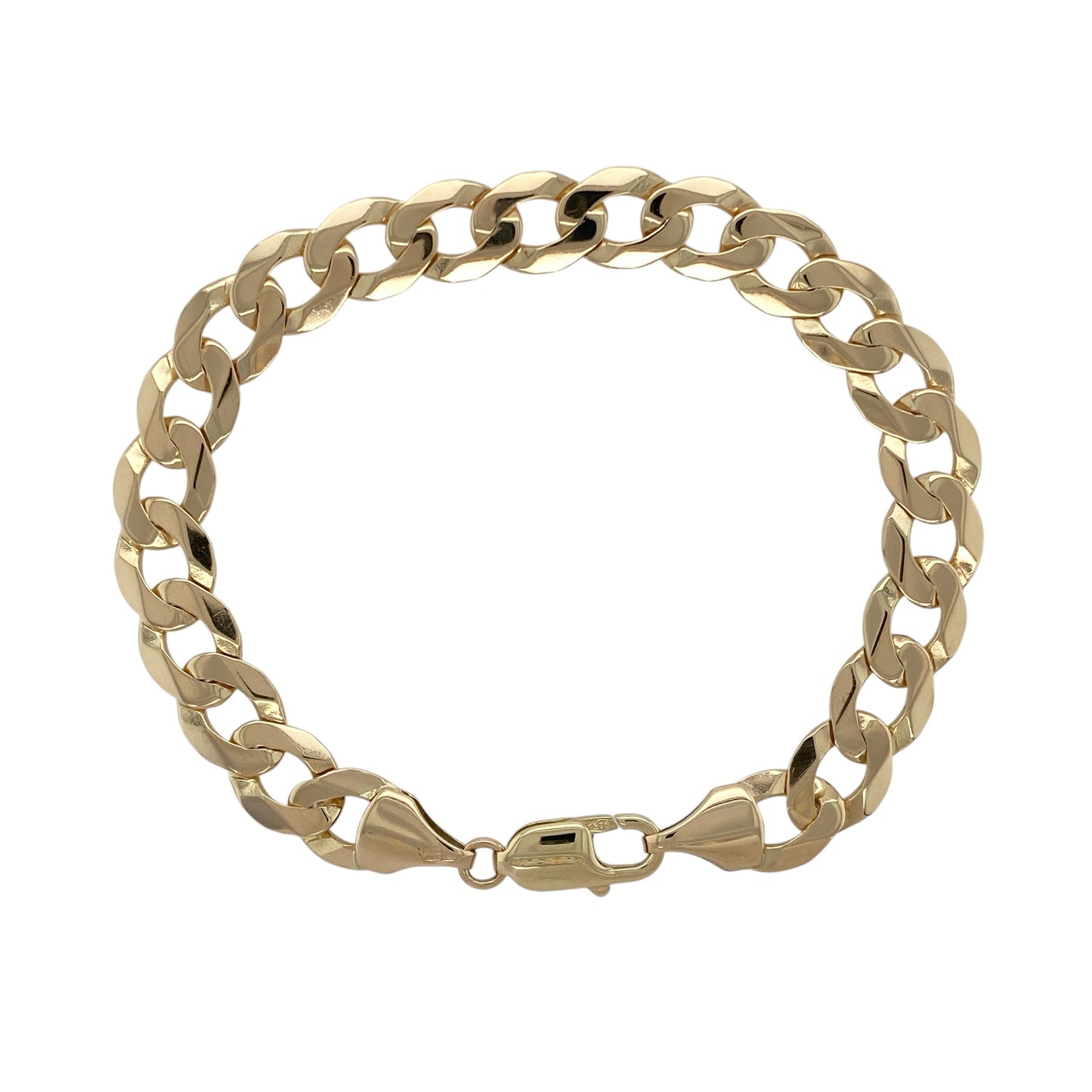 9ct Gold 8.5" Curb Bracelet