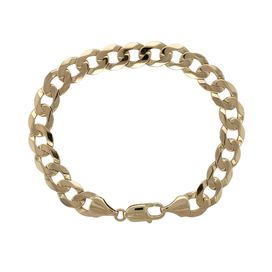 9ct Gold 8.5" Curb Bracelet