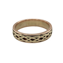 Load image into Gallery viewer, 9ct Gold Clogau Celtic Weave Band Ring
