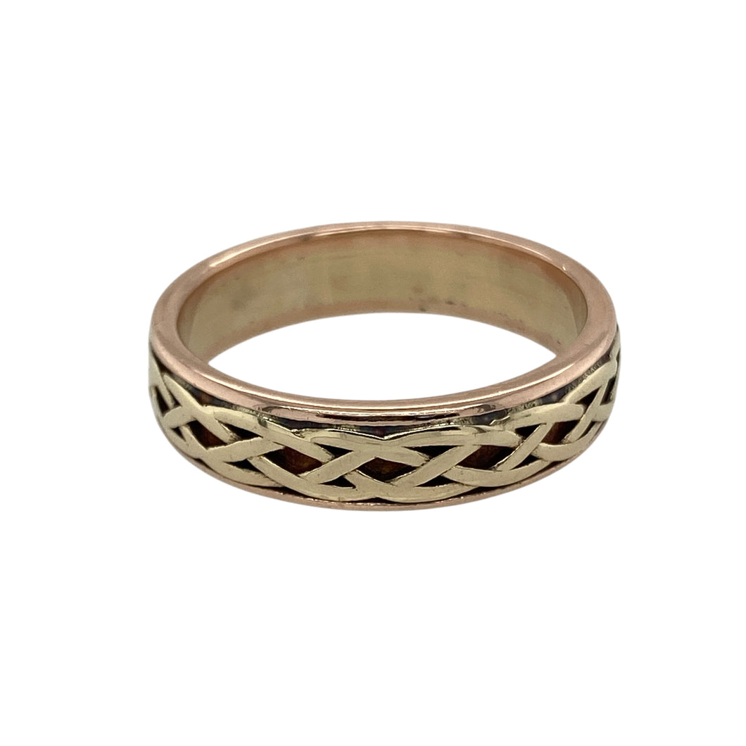 9ct Gold Clogau Celtic Weave Band Ring
