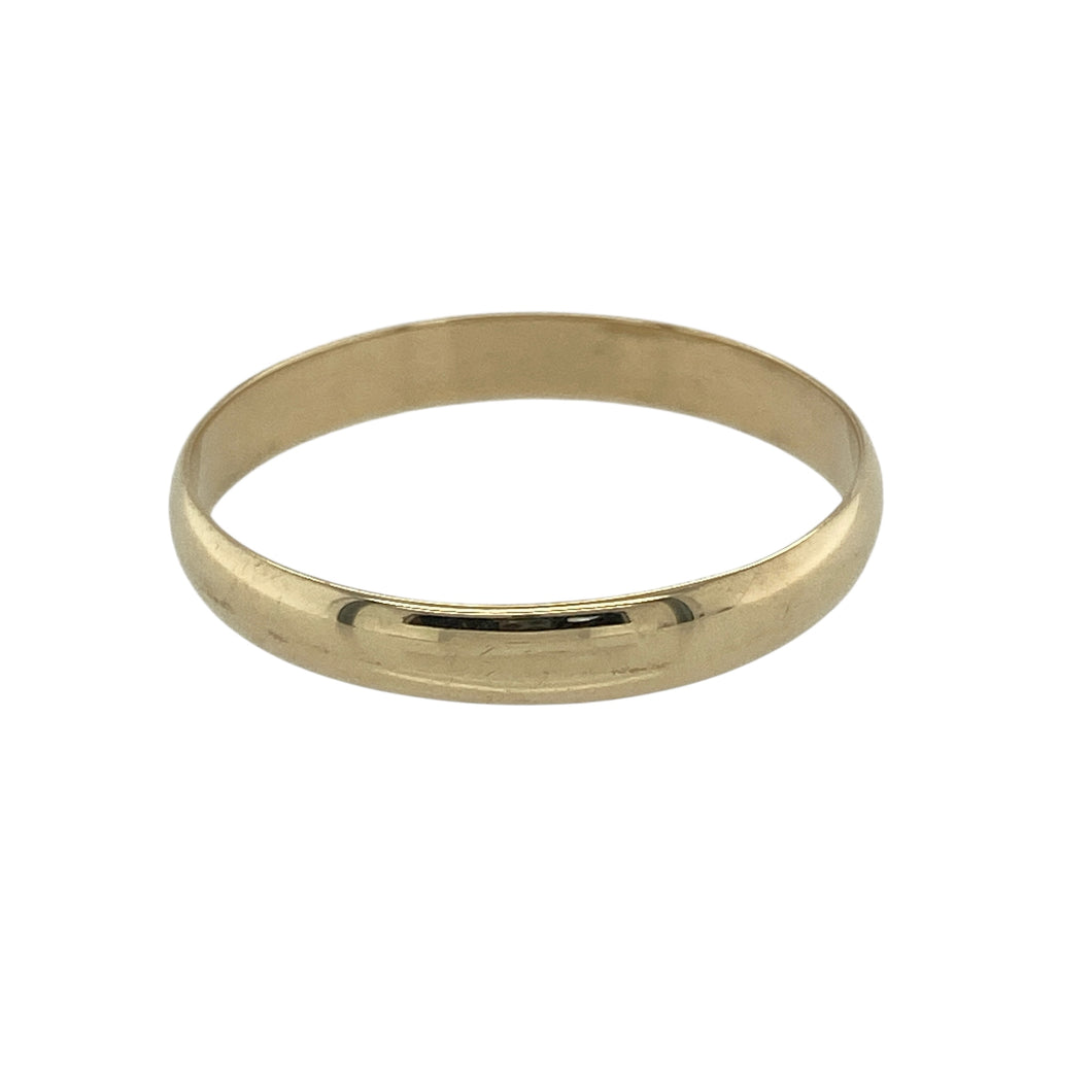9ct Gold 3mm Wedding Band Ring
