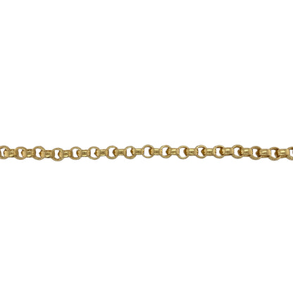 New 925 Silver Heavily 9ct Gold Plated 22" Patterned Belcher Chain