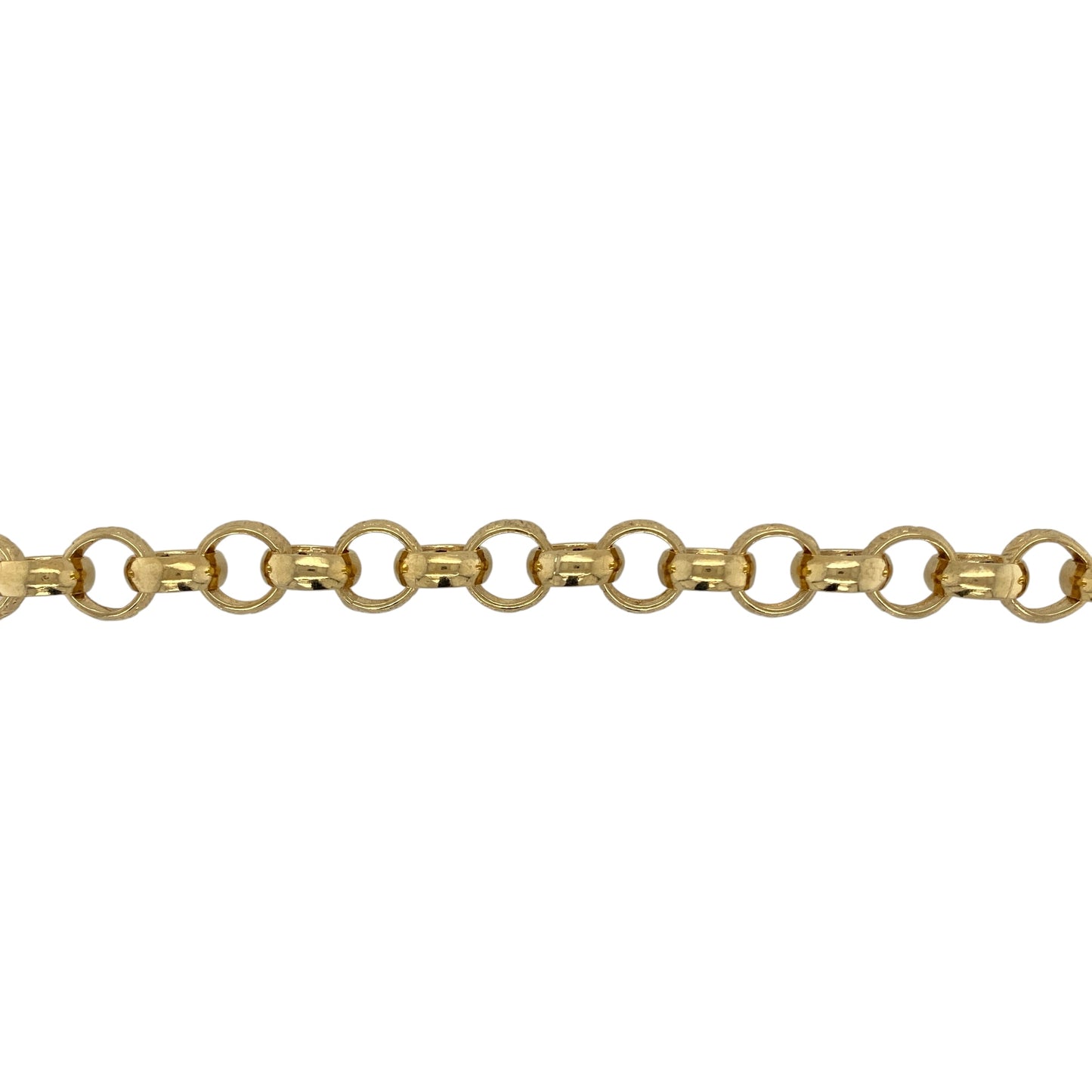 New 925 Silver Heavily 9ct Gold Plated 26" Patterned Belcher Chain