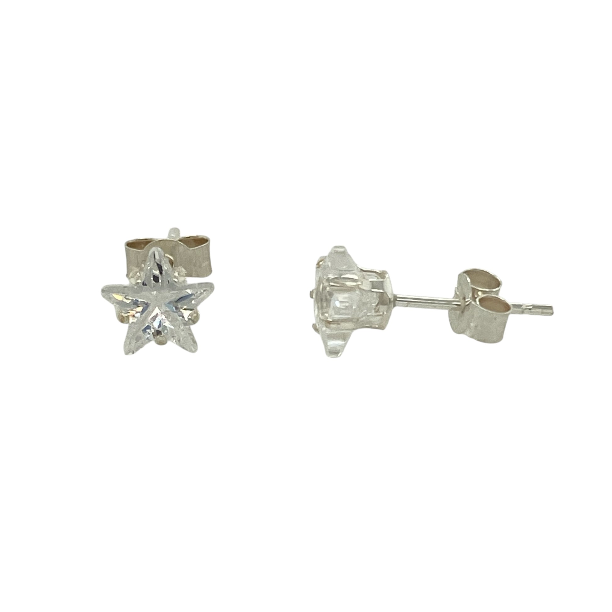 925 Silver 5mm Cubic Zirconia Stud Earrings