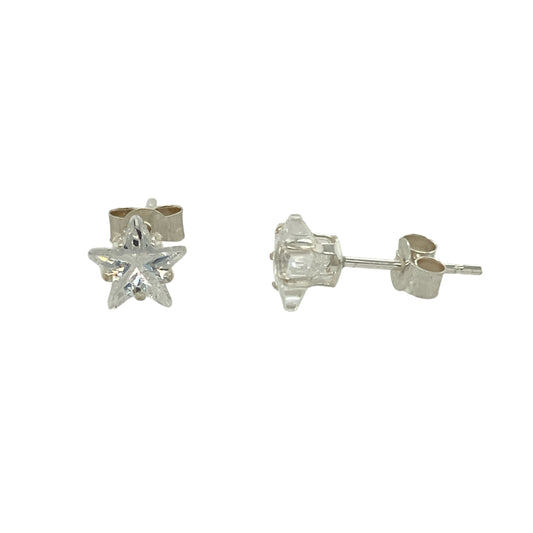 925 Silver 5mm Cubic Zirconia Stud Earrings