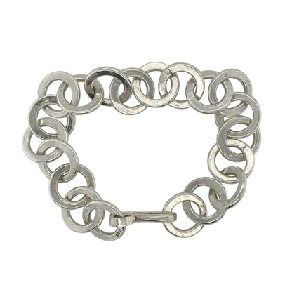 925 Silver 7" Circle Link Bracelet