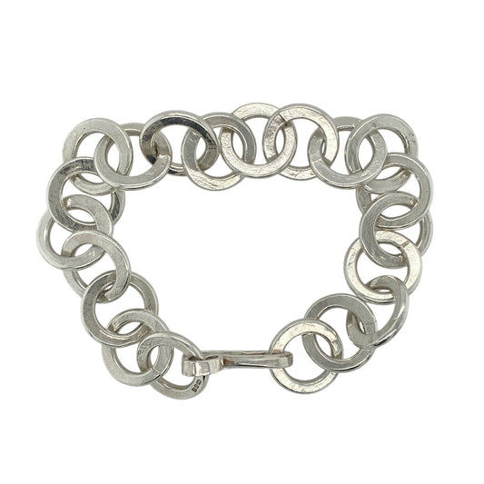 925 Silver 7" Circle Link Bracelet