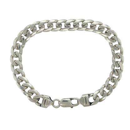 925 Silver 8.5" Curb Bracelet