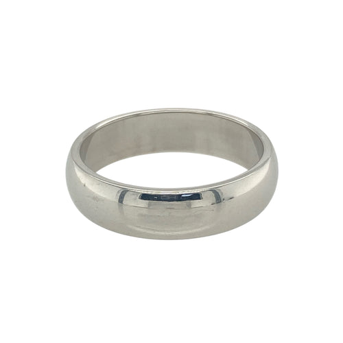 9ct White Gold 4mm Wedding Band Ring