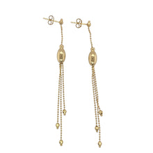 Load image into Gallery viewer, 9ct Gold Bead Drop Stud Earrings
