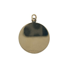 Load image into Gallery viewer, Bring meaningful symbolism and timeless style to your collection with this pre-owned 9ct yellow gold round St Christopher pendant, offering a beautiful blend of classic design and protective charm—perfect for everyday wear or special journeys.

Design: The pendant features a detailed round depiction of St Christopher, the patron saint of travellers, creating a meaningful and eye-catching focal point.

