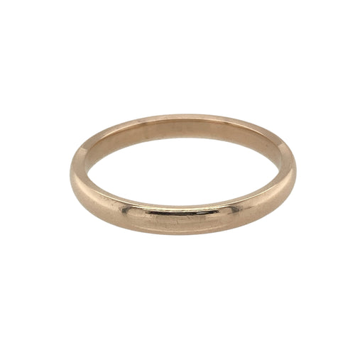 9ct Gold 2mm Wedding Band Ring
