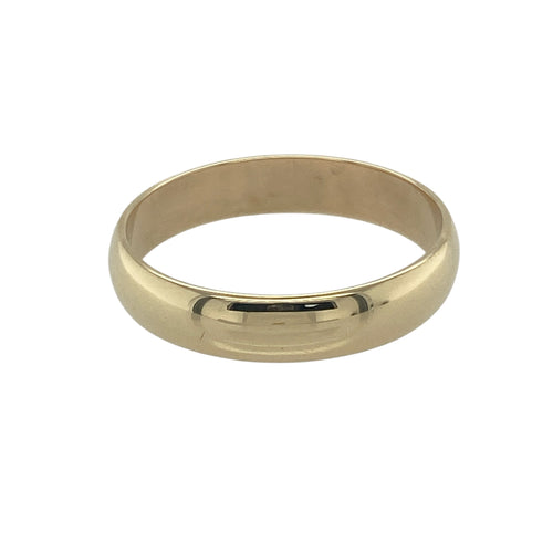 9ct Gold 4mm Wedding Band Ring