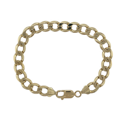 9ct Gold 8" Curb Bracelet