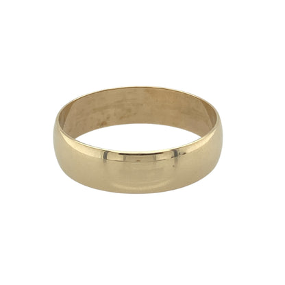 9ct Gold 6mm Wedding Band Ring