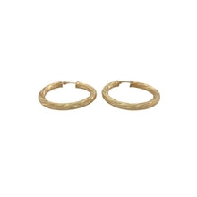 Load image into Gallery viewer, 9ct Gold Twist Hoop Creoles
