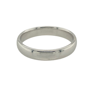 9ct White Gold 4mm Wedding Band Ring