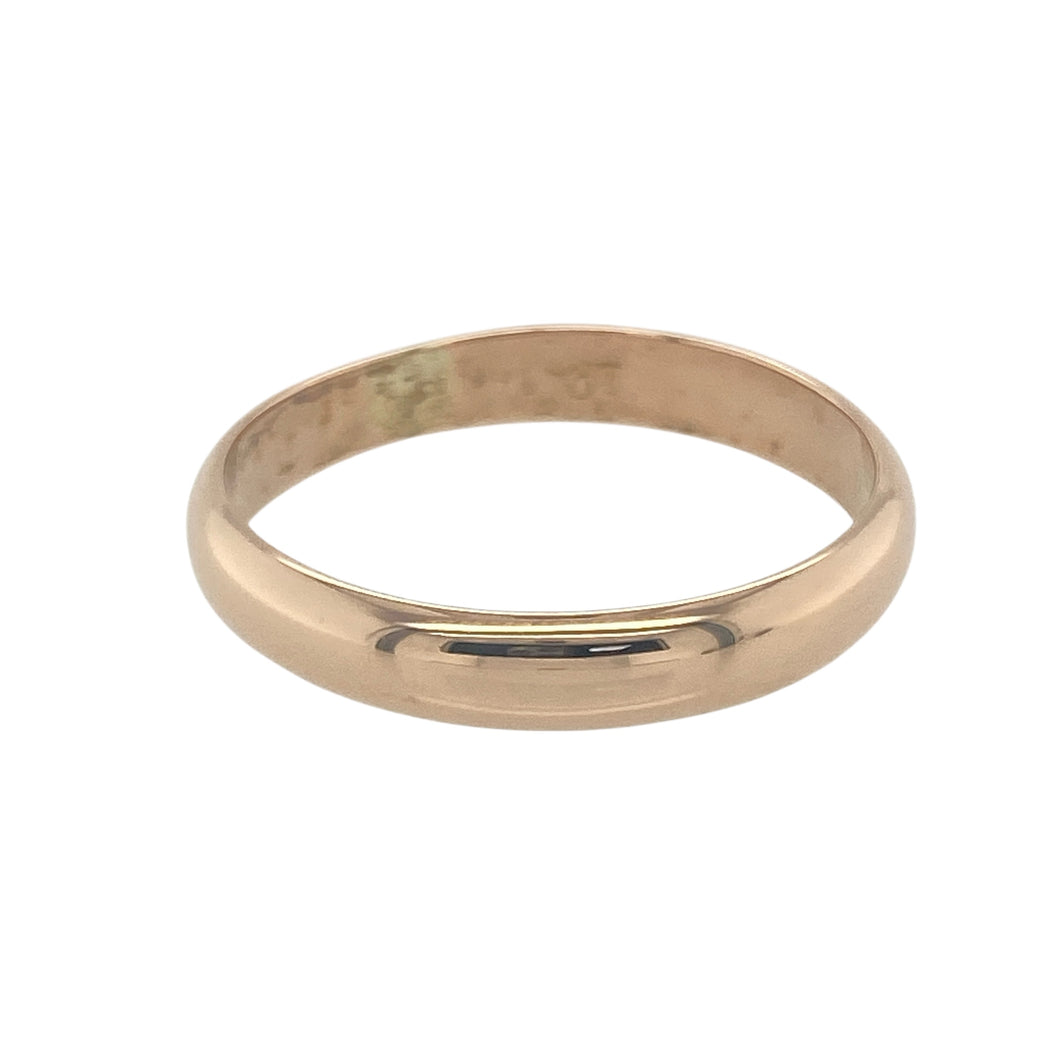 9ct Gold 4mm Wedding Band Ring