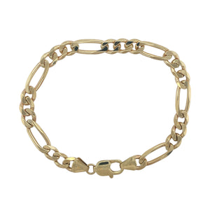 9ct Gold 9" Figaro Bracelet