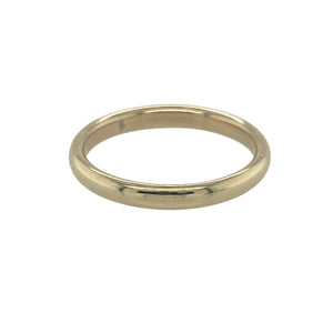 9ct Gold 2mm Court Wedding Band Ring