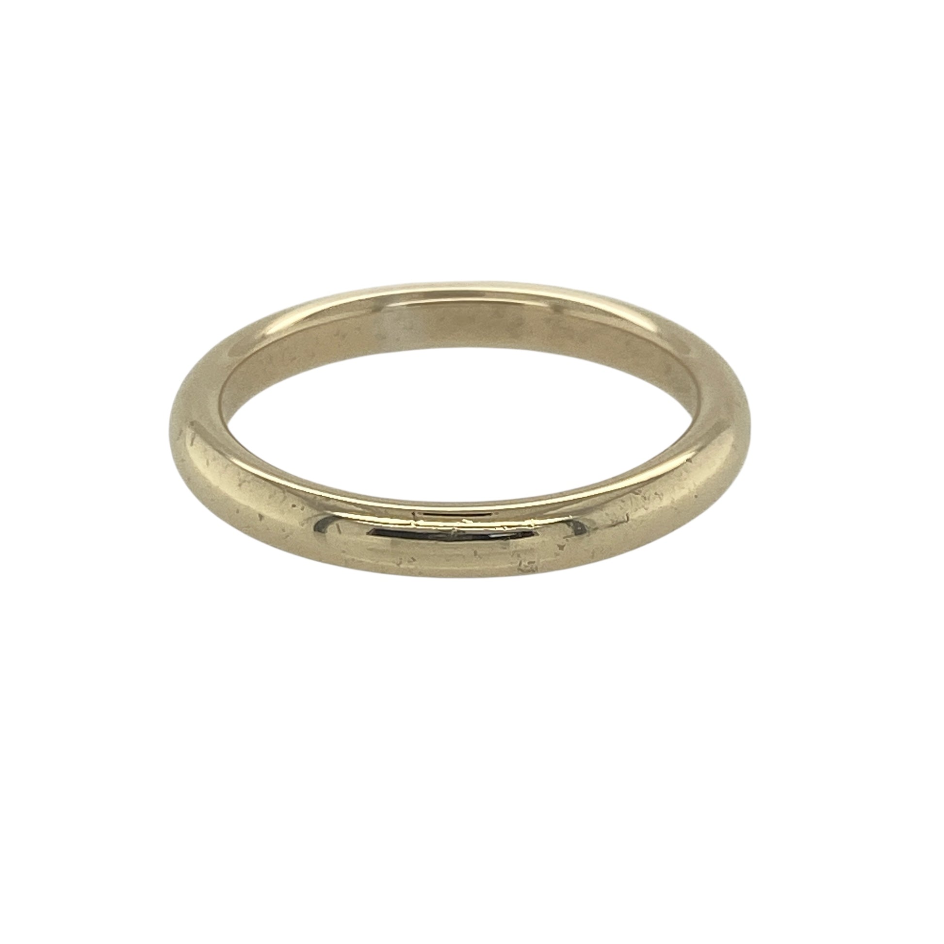 9ct Gold 2.5mm Court Wedding Band Ring